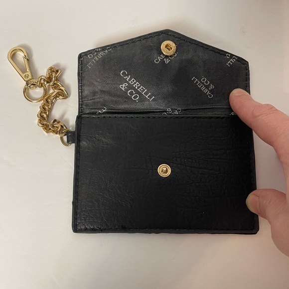 Cabrelli & Co. Leather Wallet with Gold Chain - Picture 2 of 3